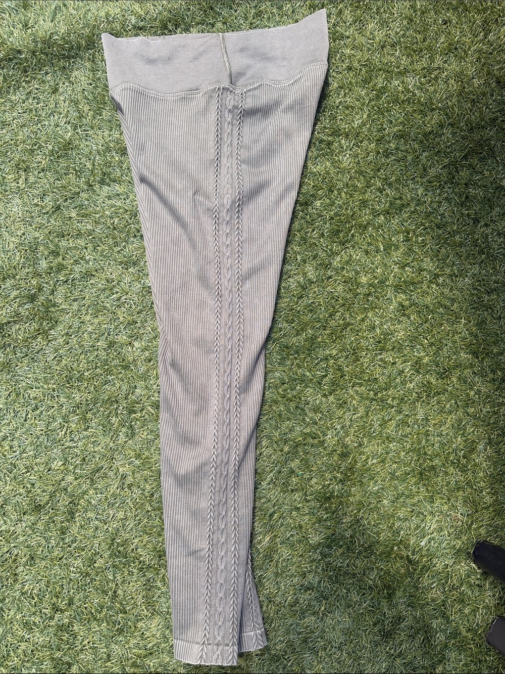 OFFLINE by Aerie Seamless Ribbed High Rise Leggings XL Olive Green